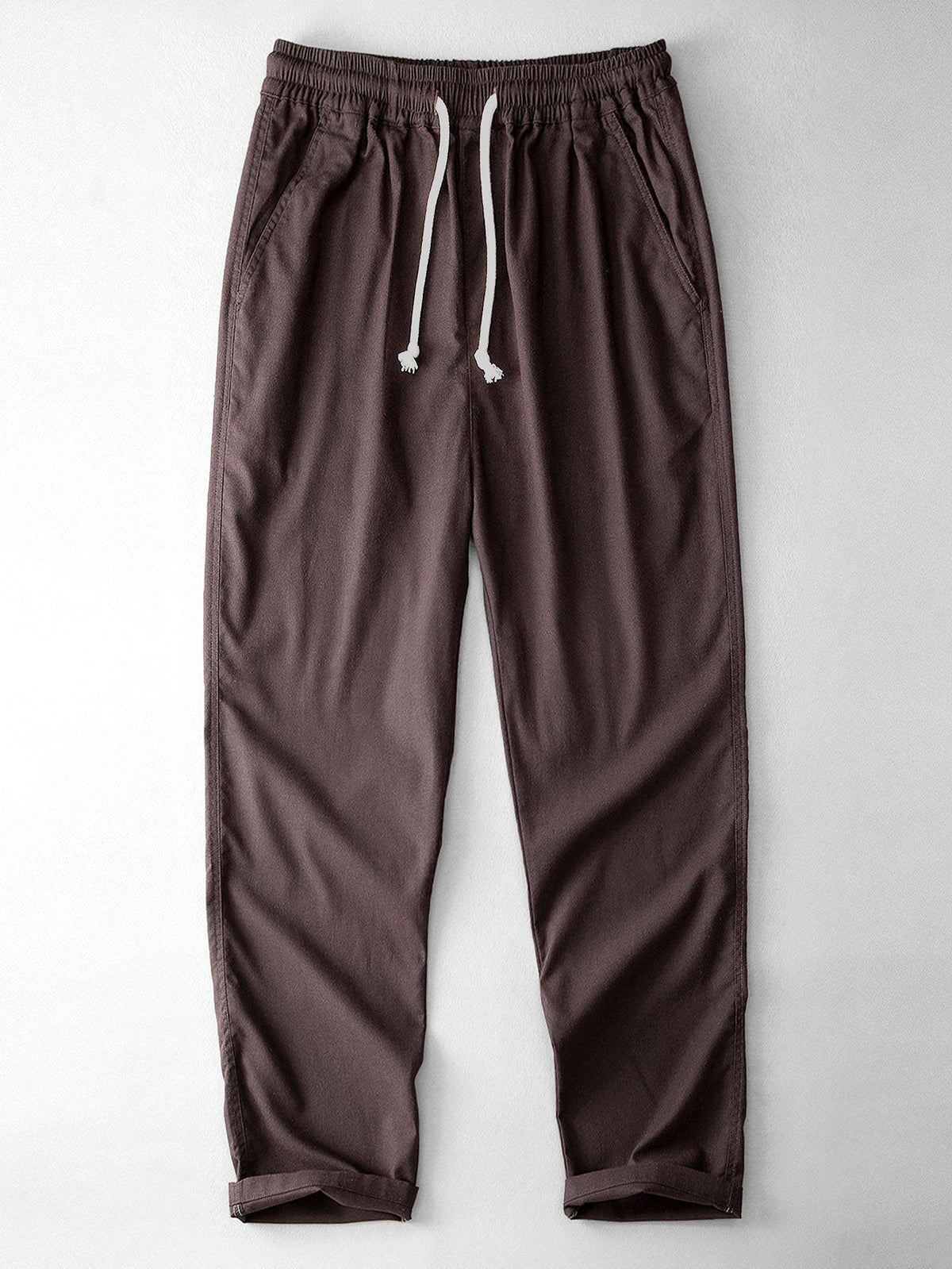 Geometric Jacquard Cuban Collar Shirt & Straight Leg Linen Pants
