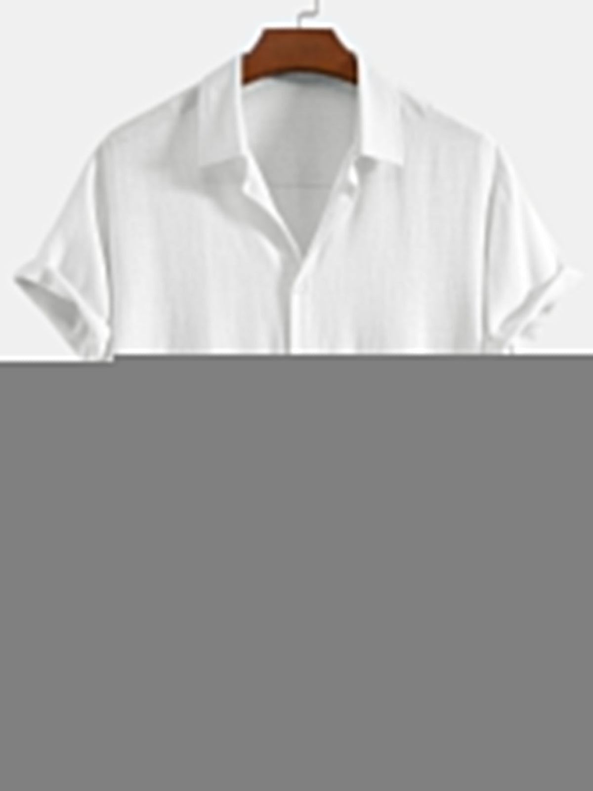 Button-Up Shirt in Linen and Rayon Blend