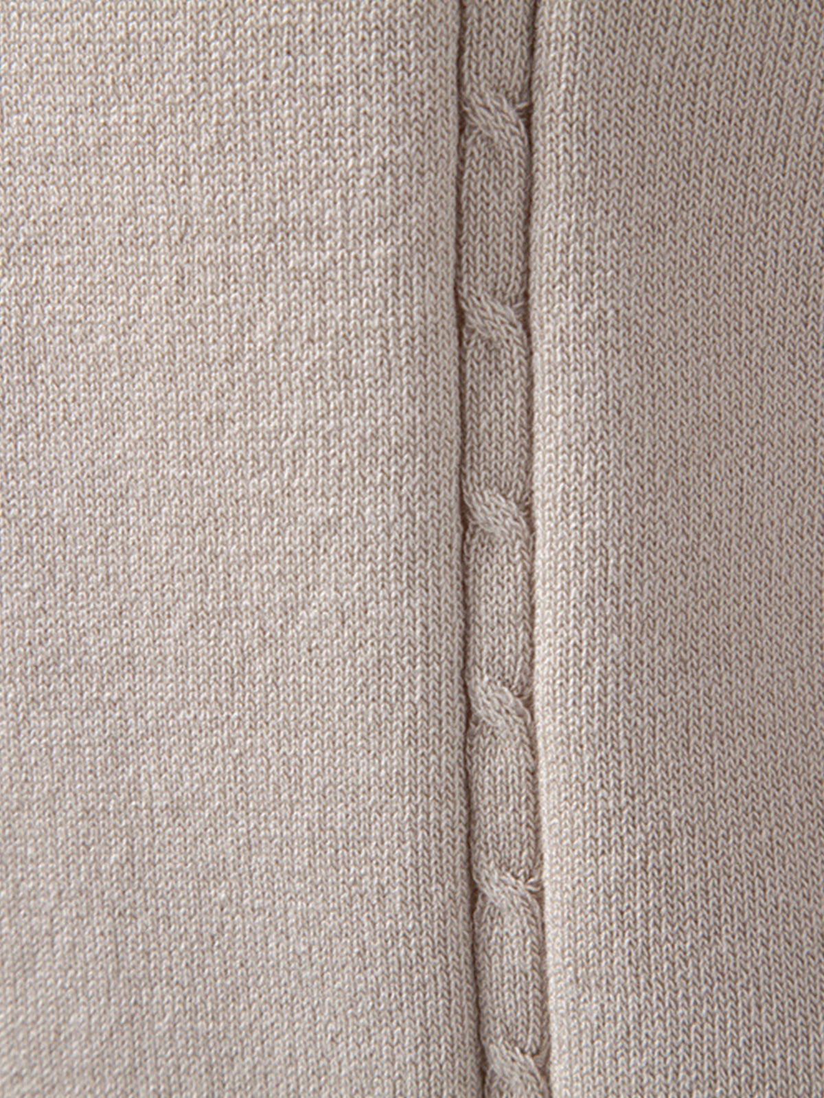 Twist Knit Polo & Elastic Waist Straight Leg Trousers