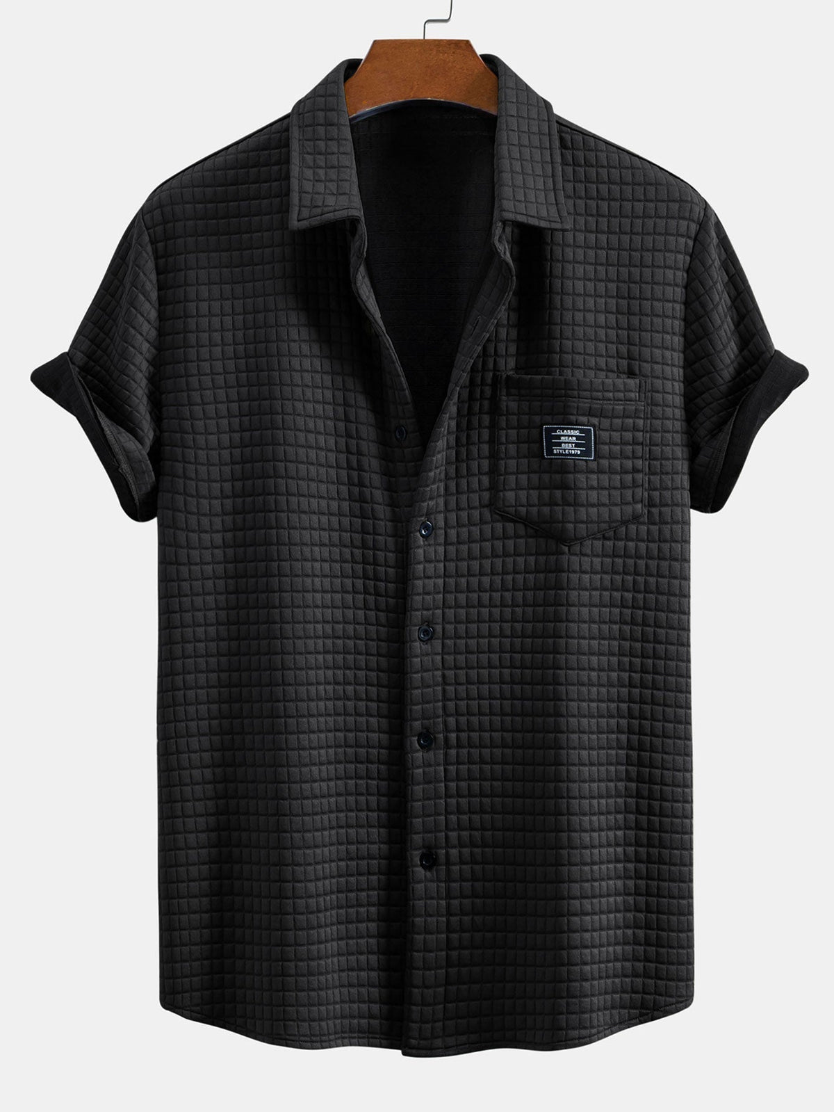 Korte Mouw Wafelshirt & Trekkoord Wafel Joggingbroek