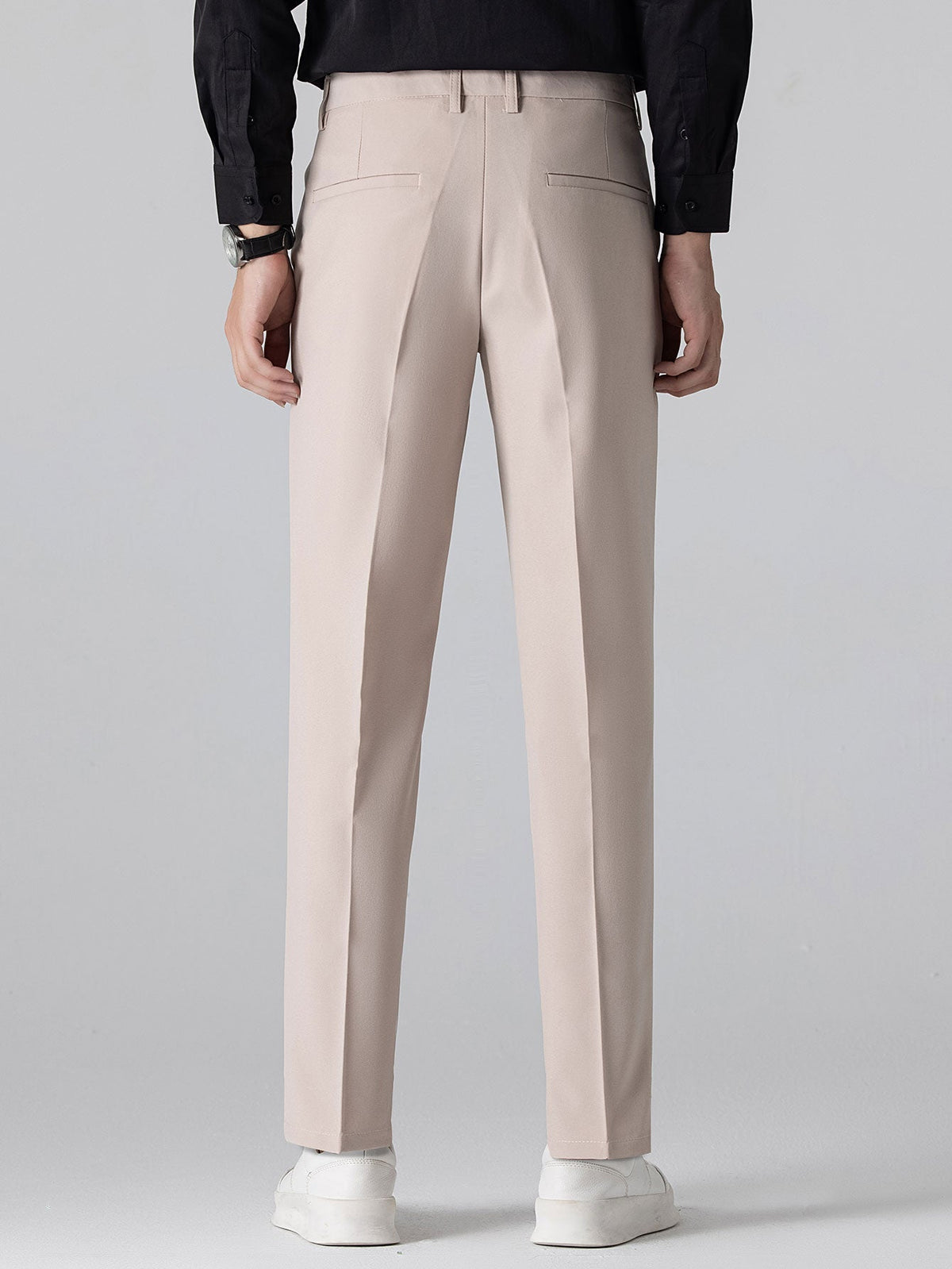 Contrast Zipper Polo & Slim Fit Tapered Trousers