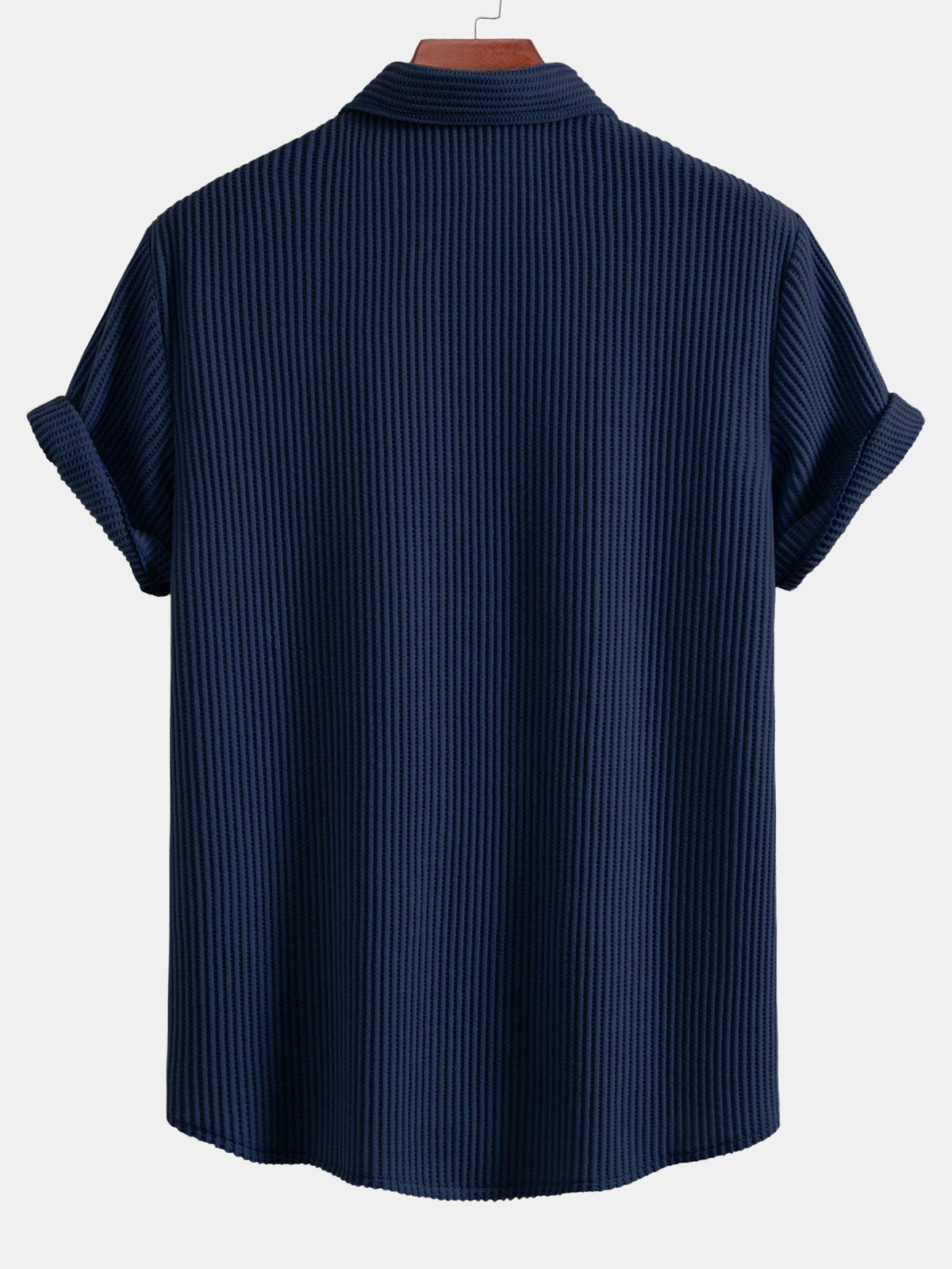 Button-Up Waffle Shirt
