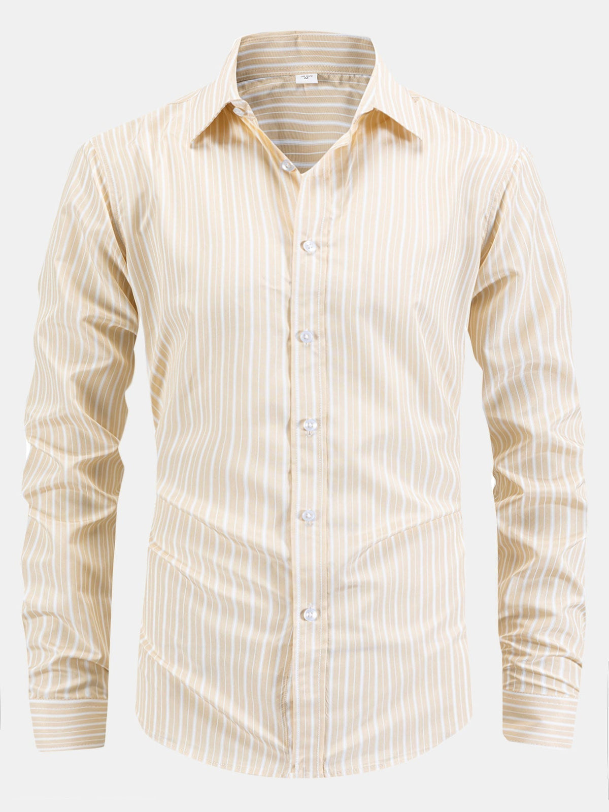 Long Sleeve Striped Button-Up Shirt