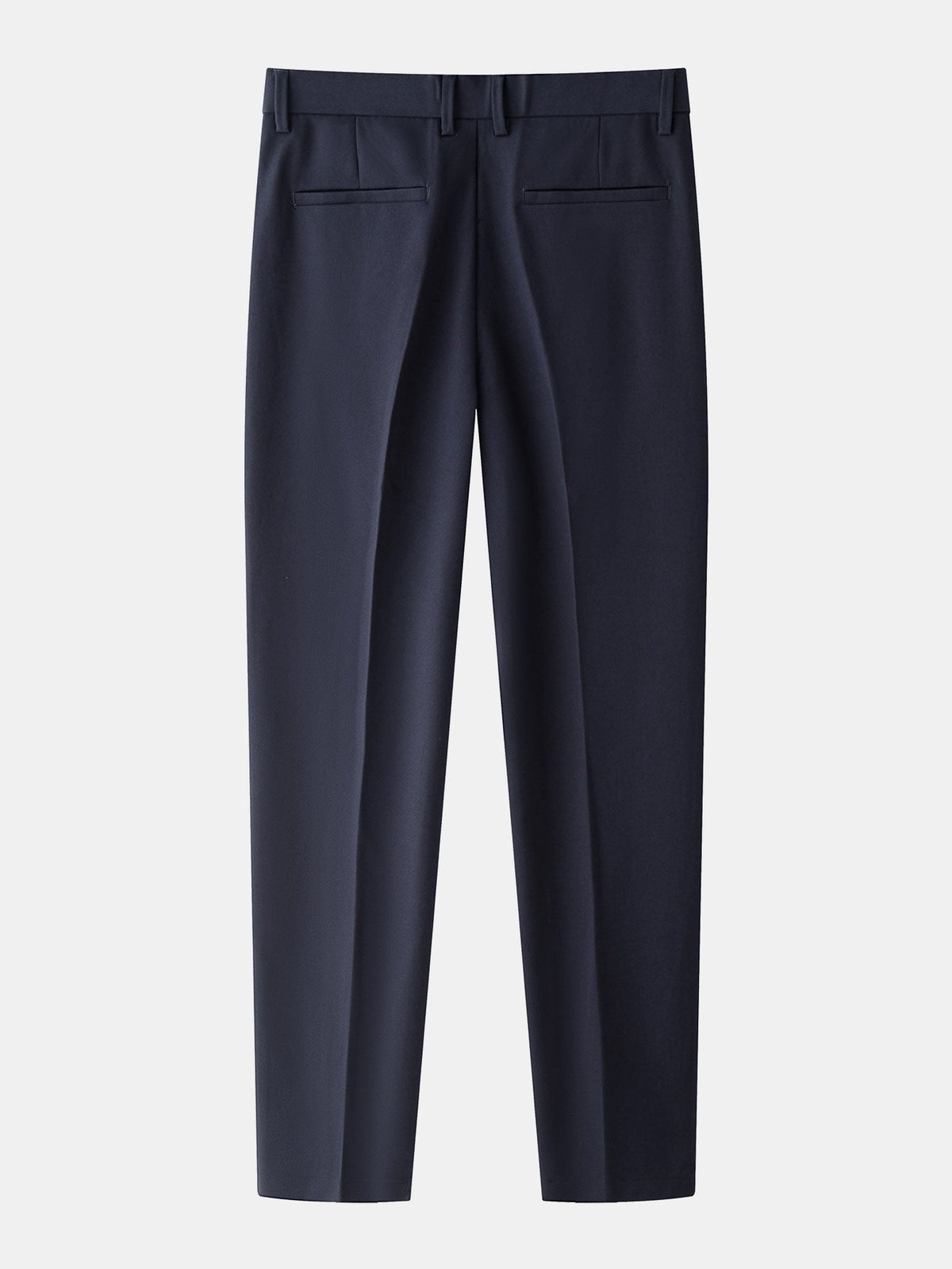 Contrast Trim Waffle Zipper Knit Polo & Slim Fit Tapered Trousers