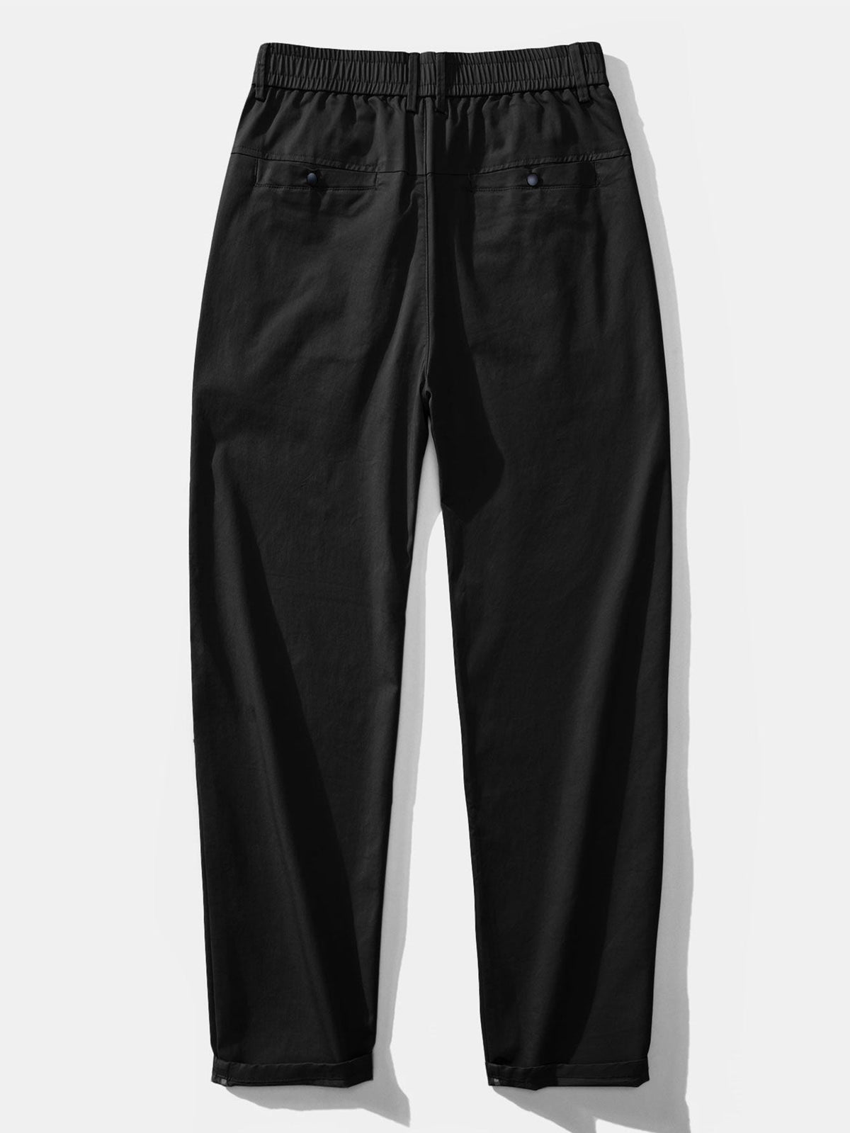 Twist Knit Polo & Elastic Waist Straight Leg Trousers