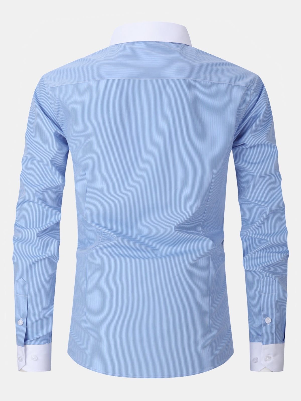 Dress Shirt with Striped Contrast Collar
