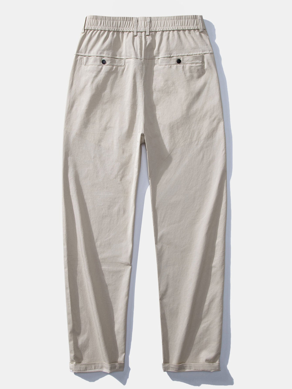 Twist Knit Polo & Elastic Waist Straight Leg Trousers