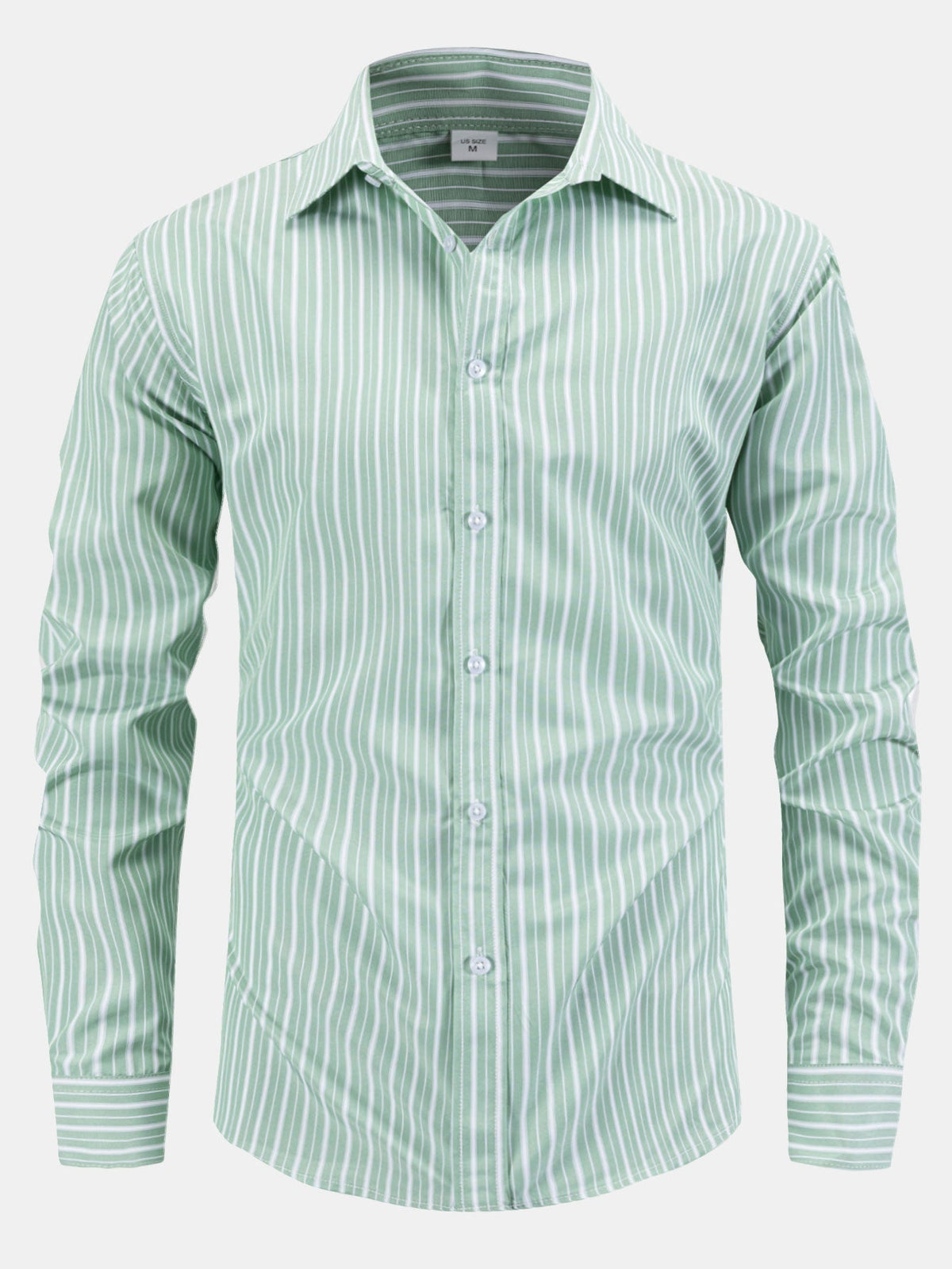 Long Sleeve Striped Button-Up Shirt