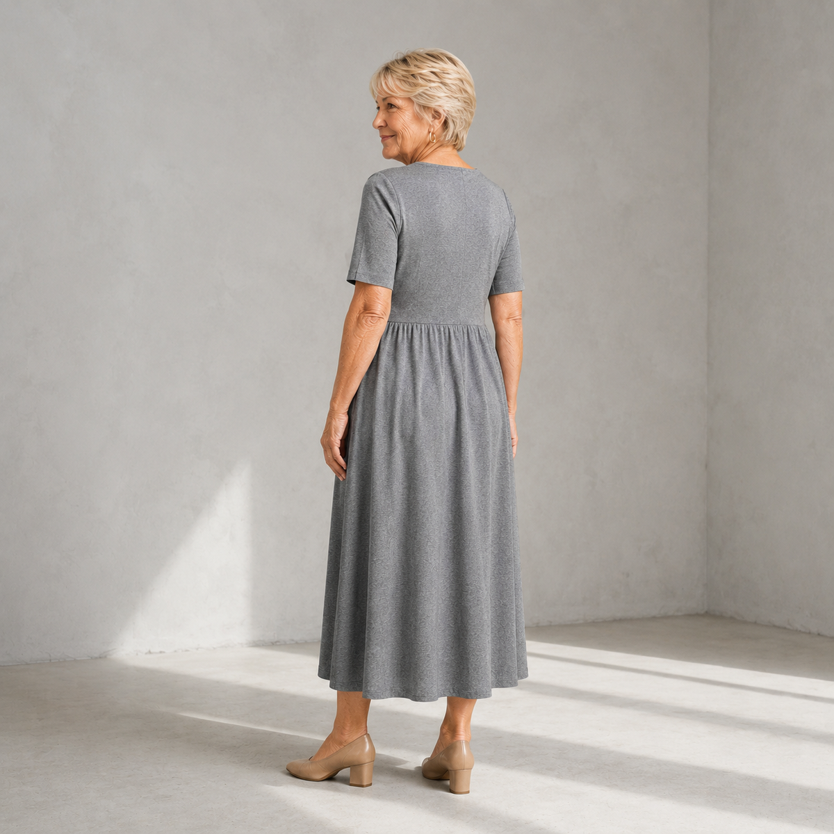 Amara™ Elegant Dress with Flattering Tummy Coverage
