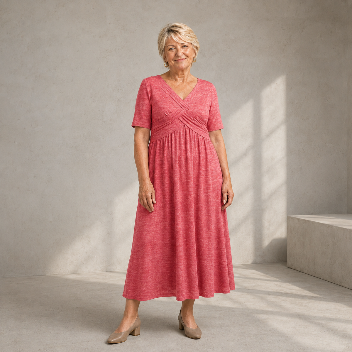 Amara™ Elegant Dress with Flattering Tummy Coverage