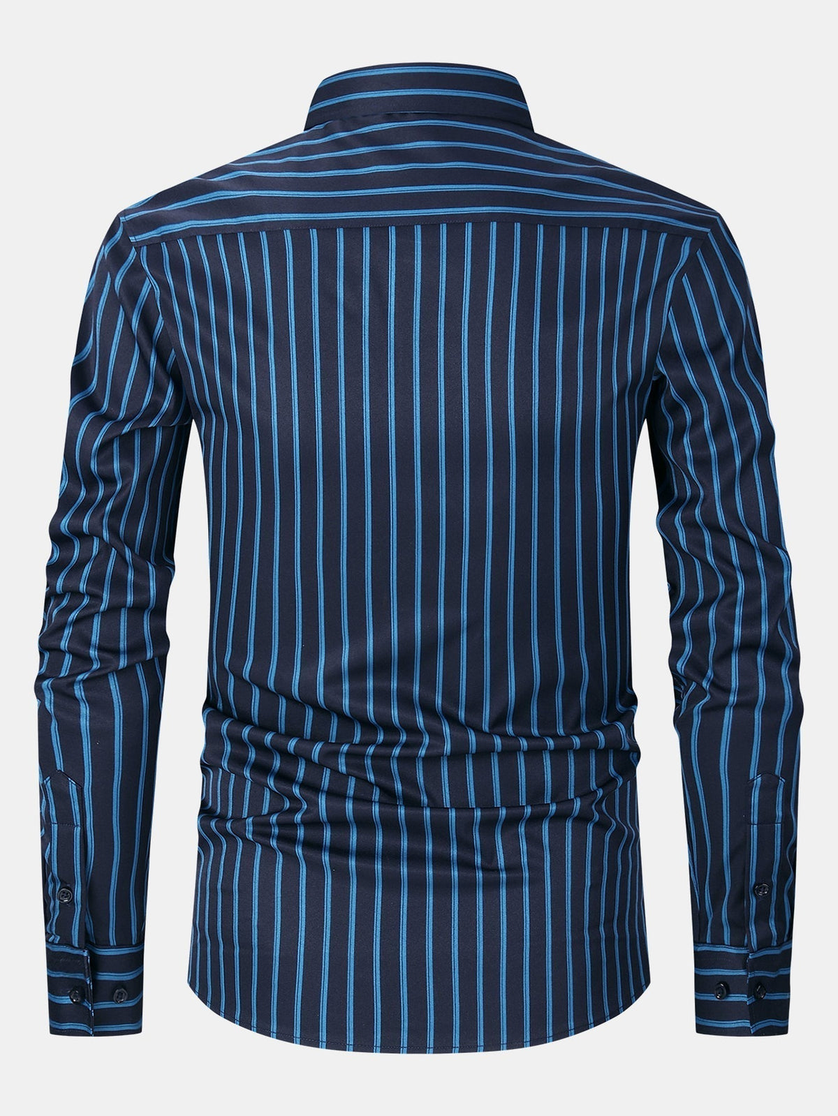 Long Sleeve Striped Shirt with Buttons