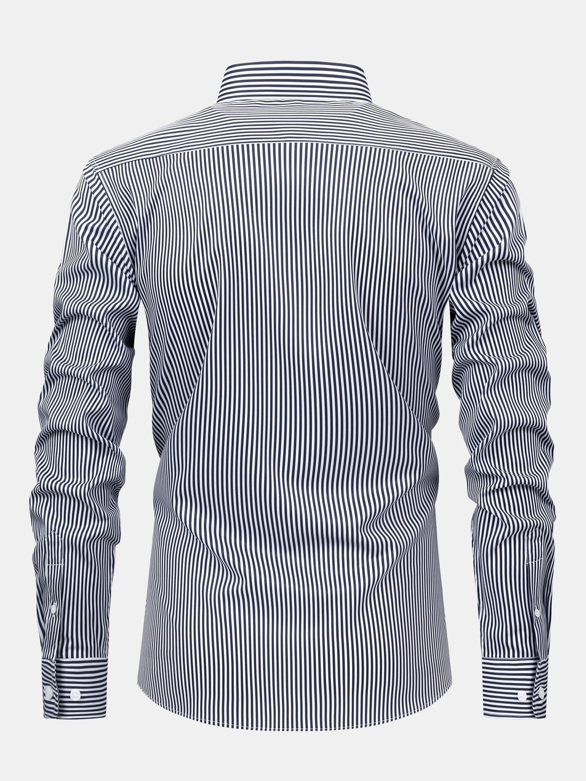 Long Sleeve Striped Shirt with Buttons