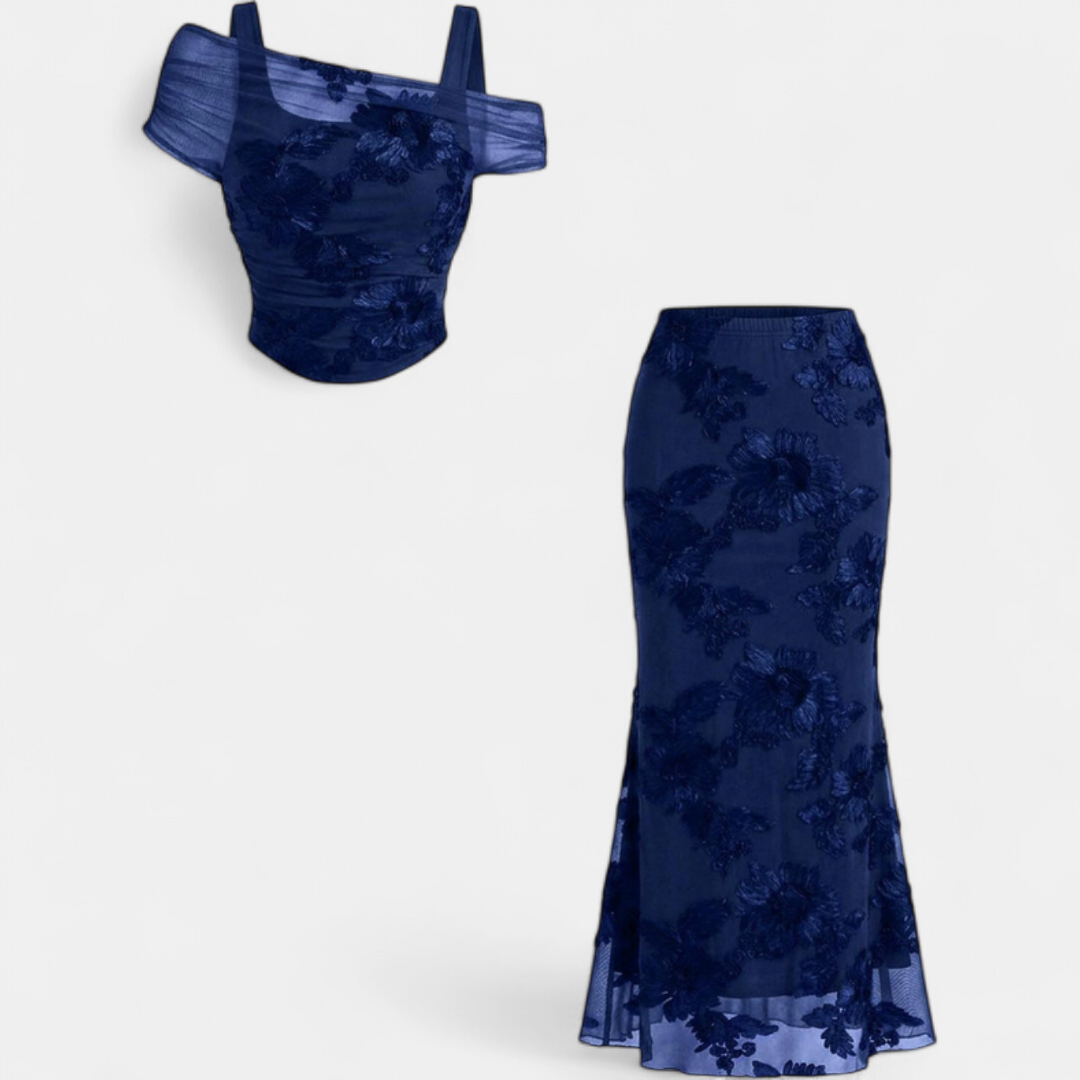 Matilda™ Embroidered Off-Shoulder Maxi Dress Set