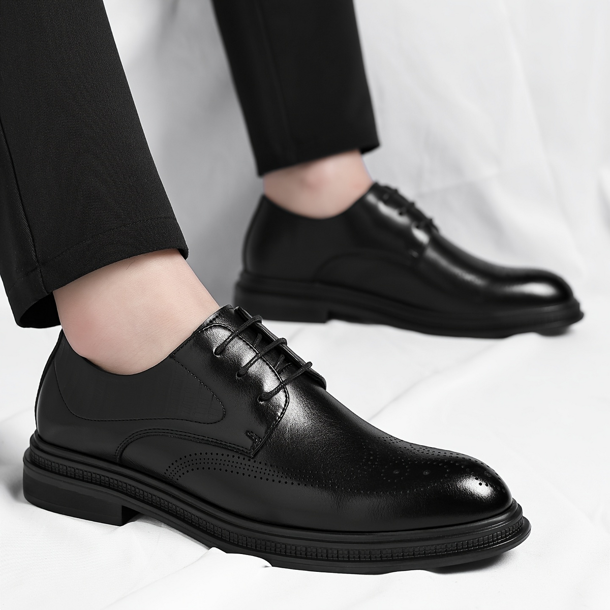 Verona Leather Brogue Dress Shoes