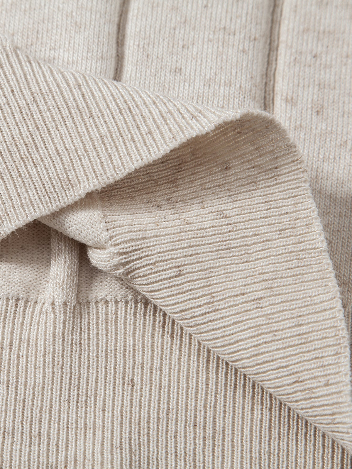 Linen Ribbed Knit Polo & Slim Fit Tapered Trousers