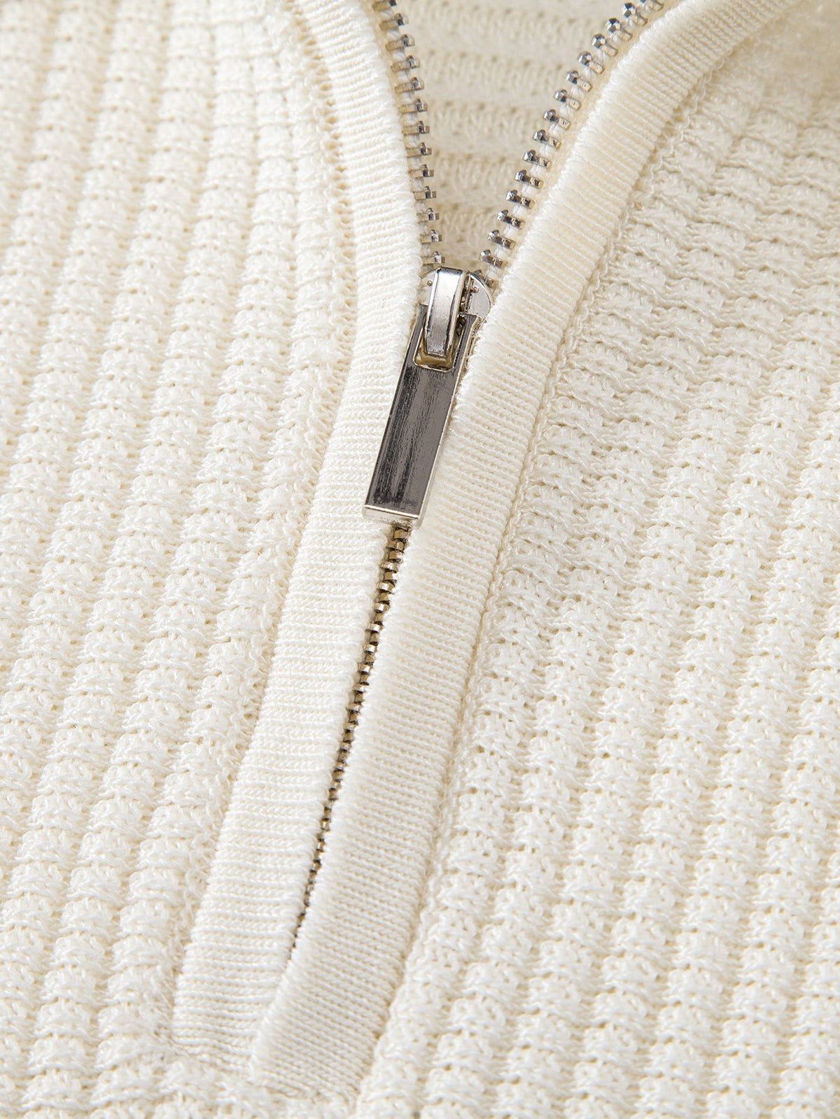 Contrast Zipper Polo & Slim Fit Tapered Trousers