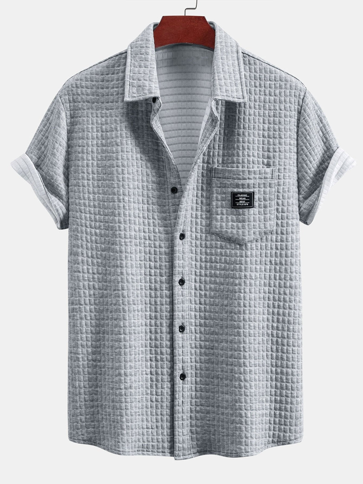 Korte Mouw Wafelshirt & Trekkoord Wafel Joggingbroek