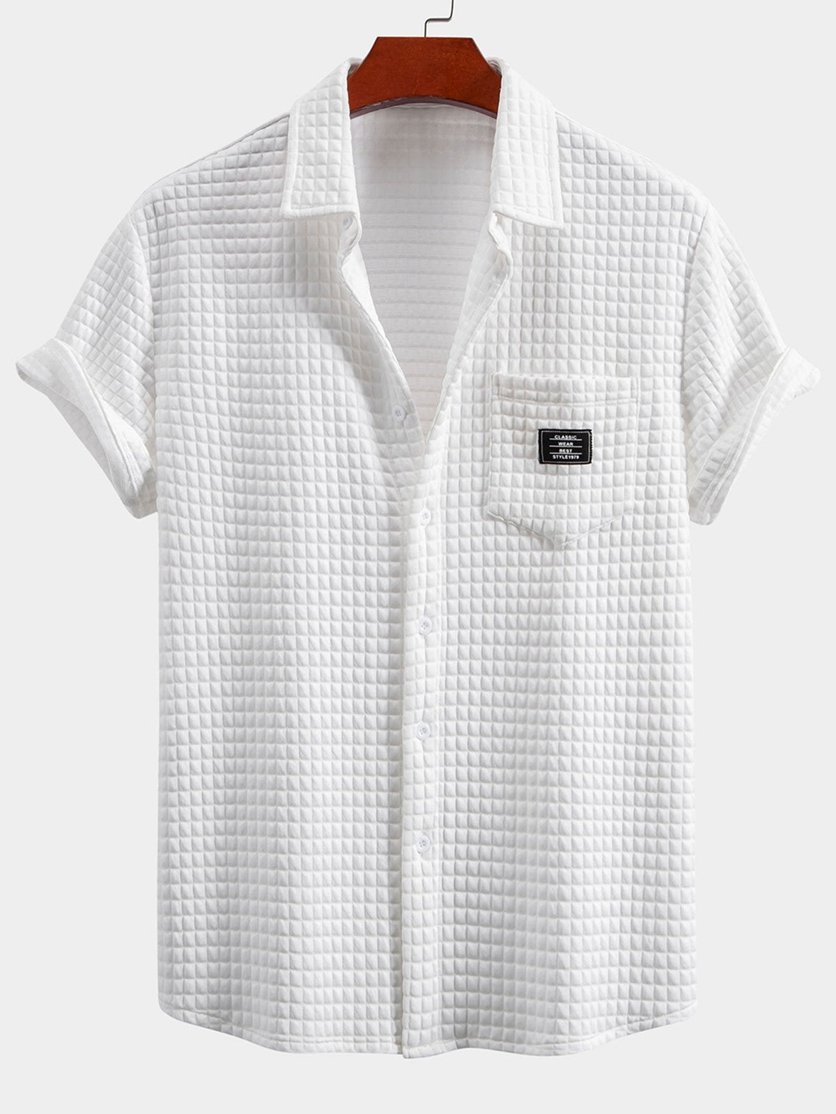 Korte Mouw Wafelshirt & Trekkoord Wafel Joggingbroek