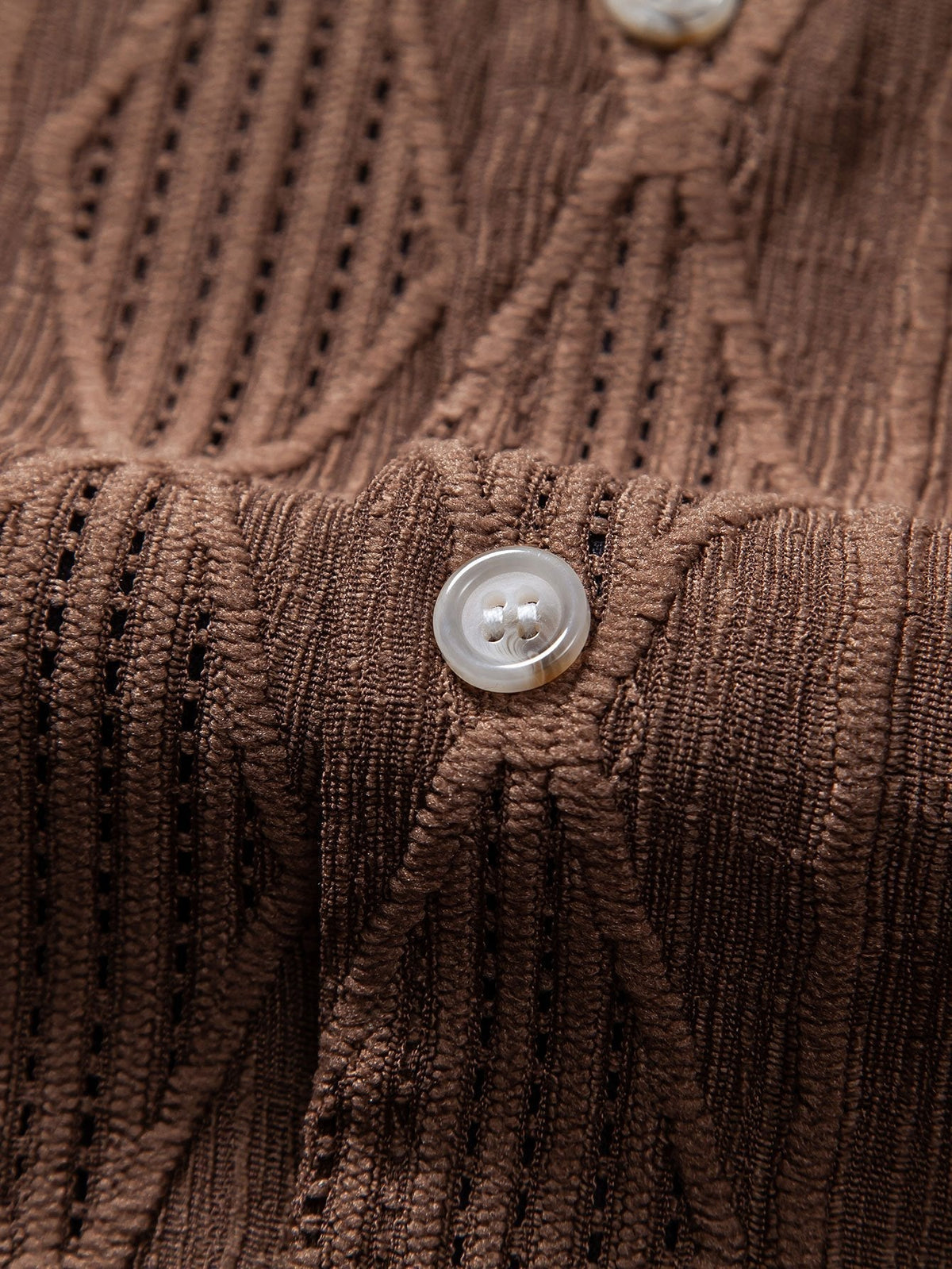 Geometrisch Jacquard Cubaanse Shirt & Rechte Linnen Broek