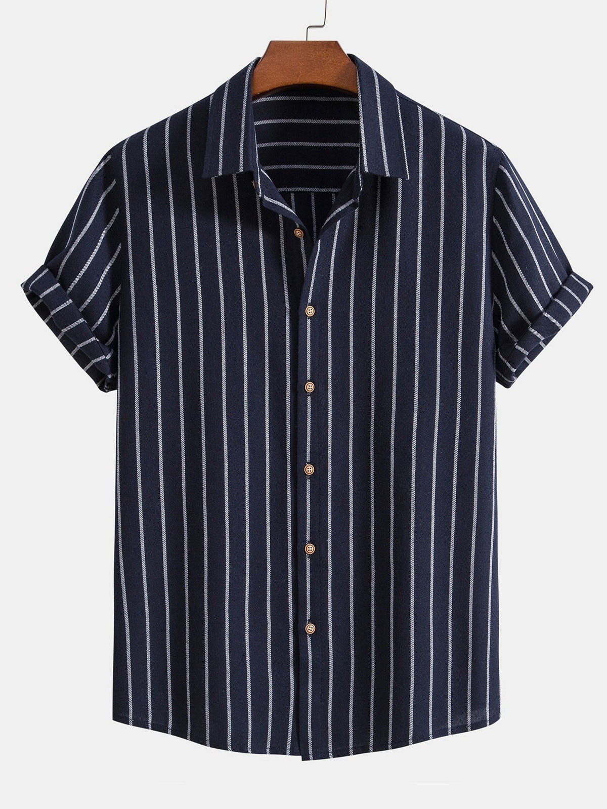 Cotton Brot Strangement Butt Up Shirt